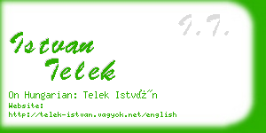 istvan telek business card